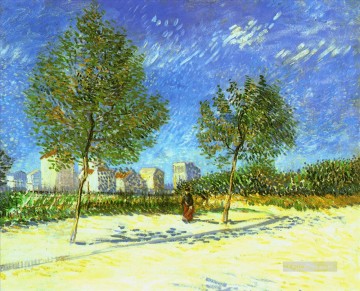 Vincent Van Gogh Painting - On the Outskirts of Paris Vincent van Gogh